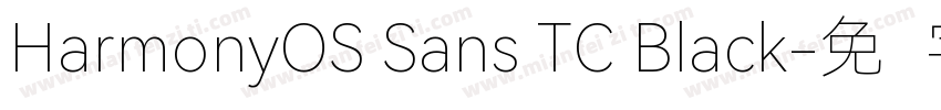 HarmonyOS Sans TC Black字体转换